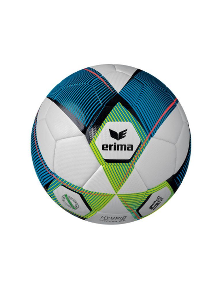Erima Fußball Hybrid Training 2.0 mykonos blau/lime 5