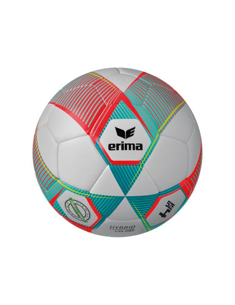 Erima Fußball Hybrid Lite 290 fiery coral/petrol 4