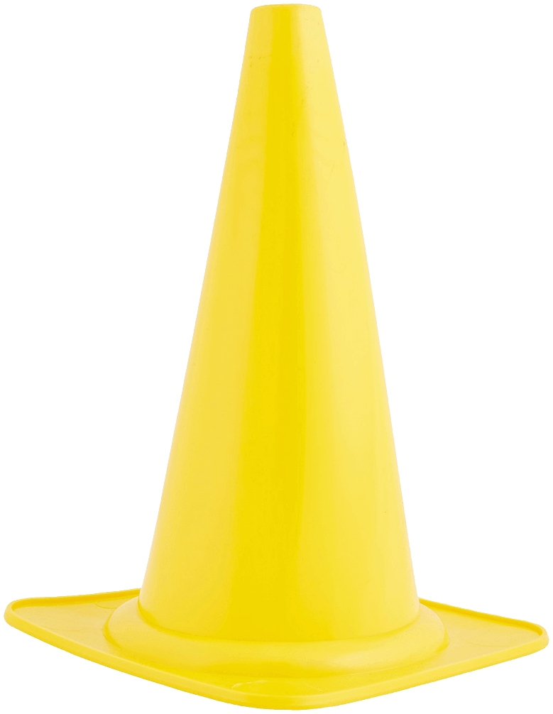 Markierungskegel 28 cm  gelb