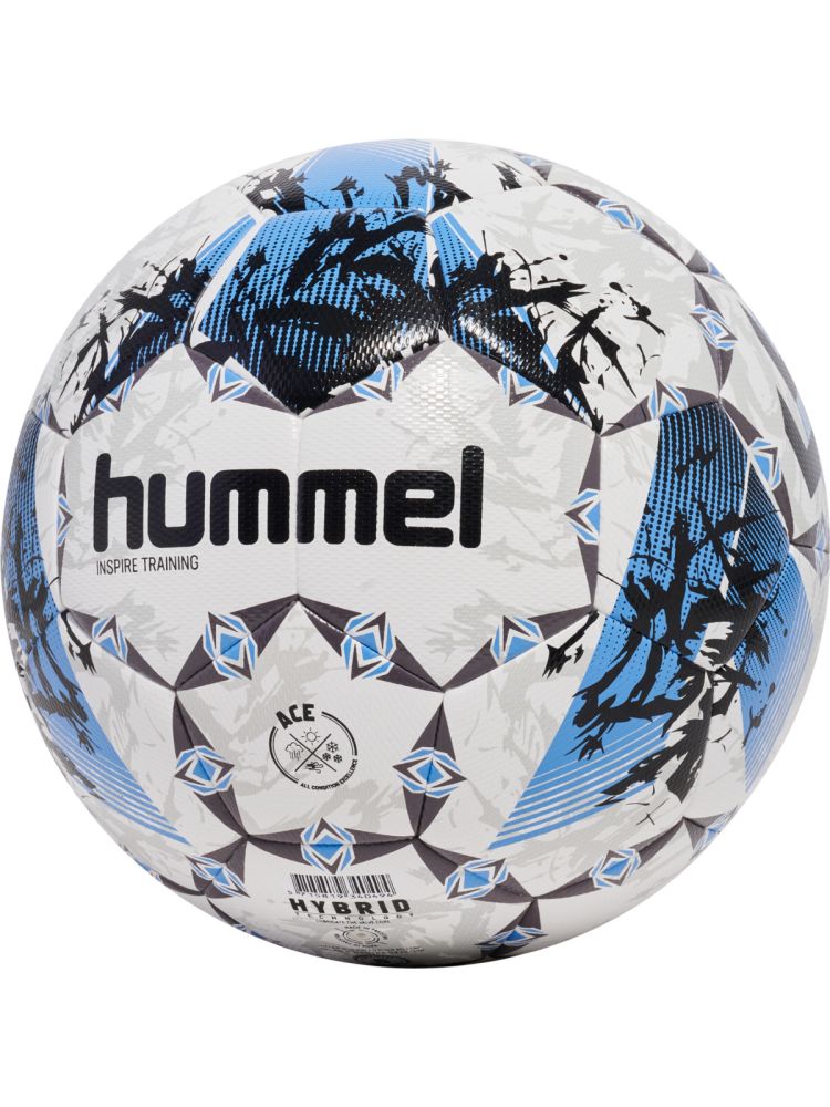 Hummel Inspire Fußball weiß blau schwarz Gr 5