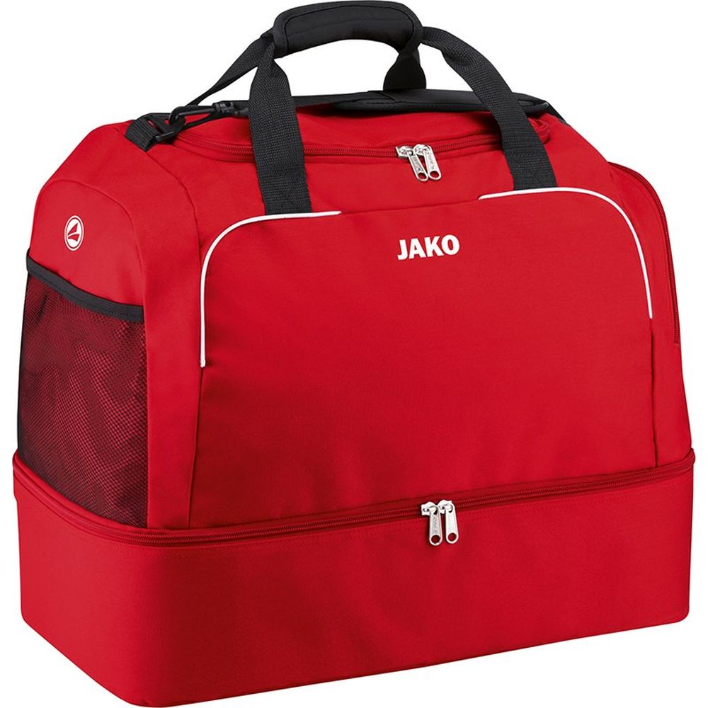 Jako Fußball Sporttasche Classico mit Bodenfach Kinder rot Gr 2 Junior