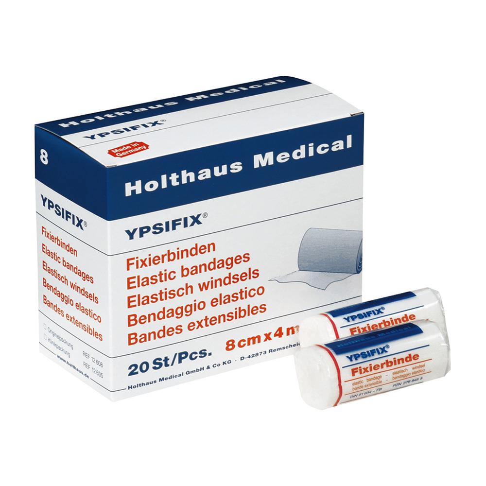 Holthaus Medical YPSIFIX Fixierbinde 8 cm x 4 m 20 Stück weiß