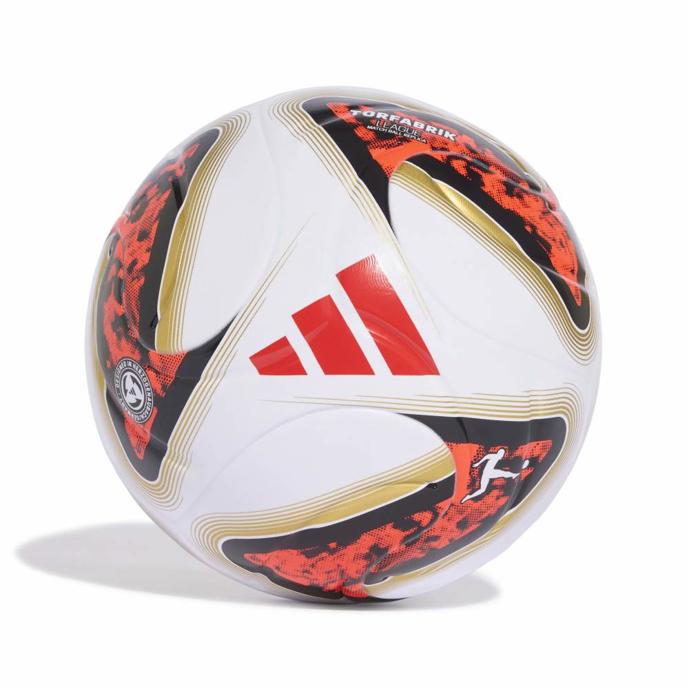 Adidas Bundesliga 26/27 Torfabrik League Boxed Fußball weiß schwarz rot Größe 4