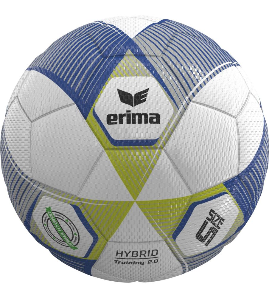 Erima Hybrid Training 2.0 Fußball 440g blau weiß grün Gr 5