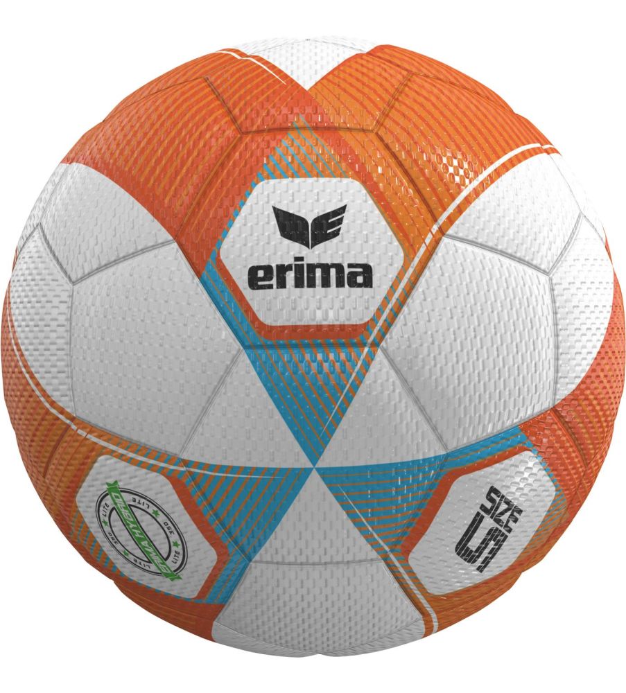 Erima Hybrid Lite Fußball 350g orange weiß blau Gr 5