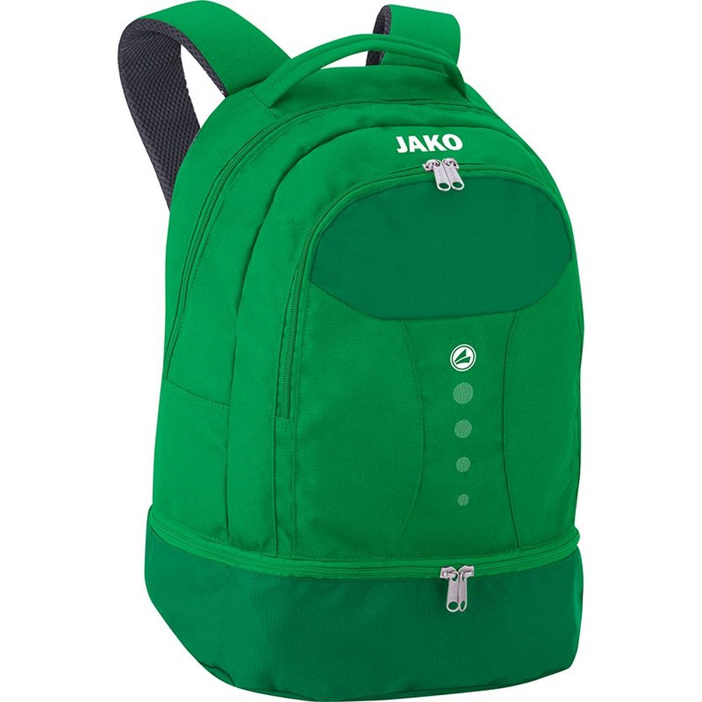 Jako Fußball Rucksack Striker mit Bodenfach Unisex Herren Kinder Einheitsgröße grün