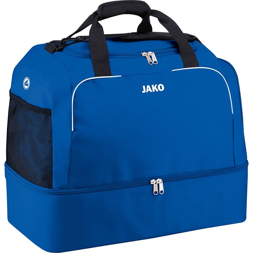 Jako Fußball Sporttasche Classico mit Bodenfach Kinder blau Gr 1 Bambini