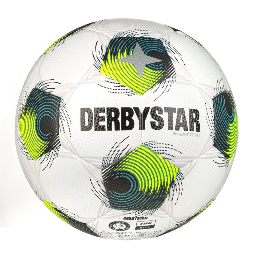 Derbystar Brillant TT DB v24 Top-Trainingsball weiß/petrol Gr 5