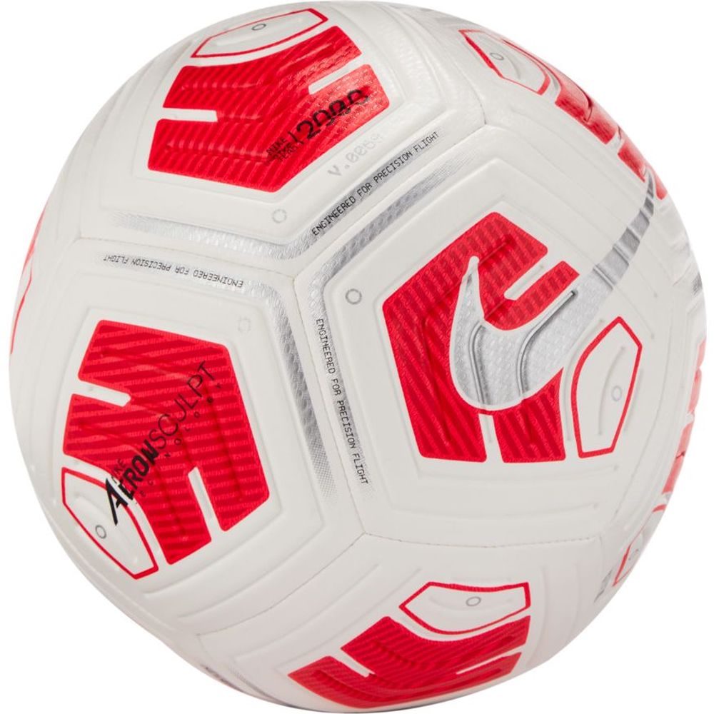 Nike Strike Team 290g Fußball weiß rot silber Gr 5