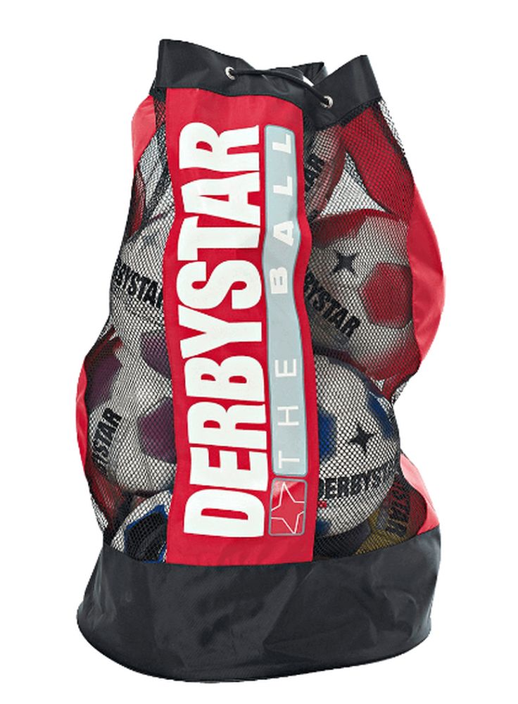 Derbystar Ballsack für 10 Bälle rot schwarz Sport Böckmann