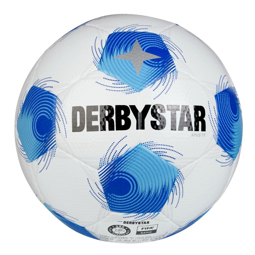 Derbystar Apus TT DB v25 Trainingsball weiß blau Gr 5