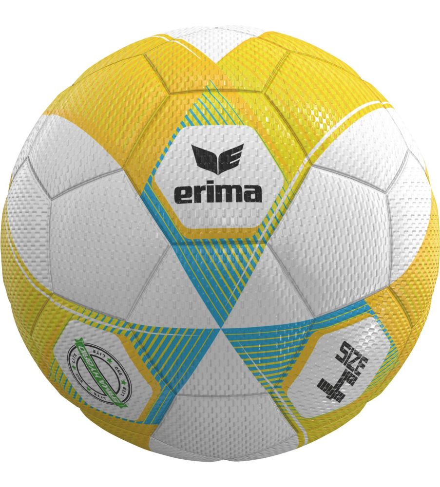 Erima Hybrid Lite Fußball 350g gelb weiß blau Gr 4