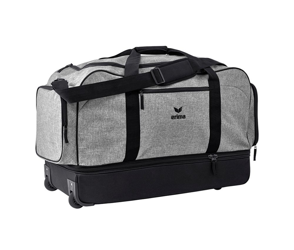 Erima Freizeit & Lifestyle Rollentasche mit Bodenfach grau schwarz