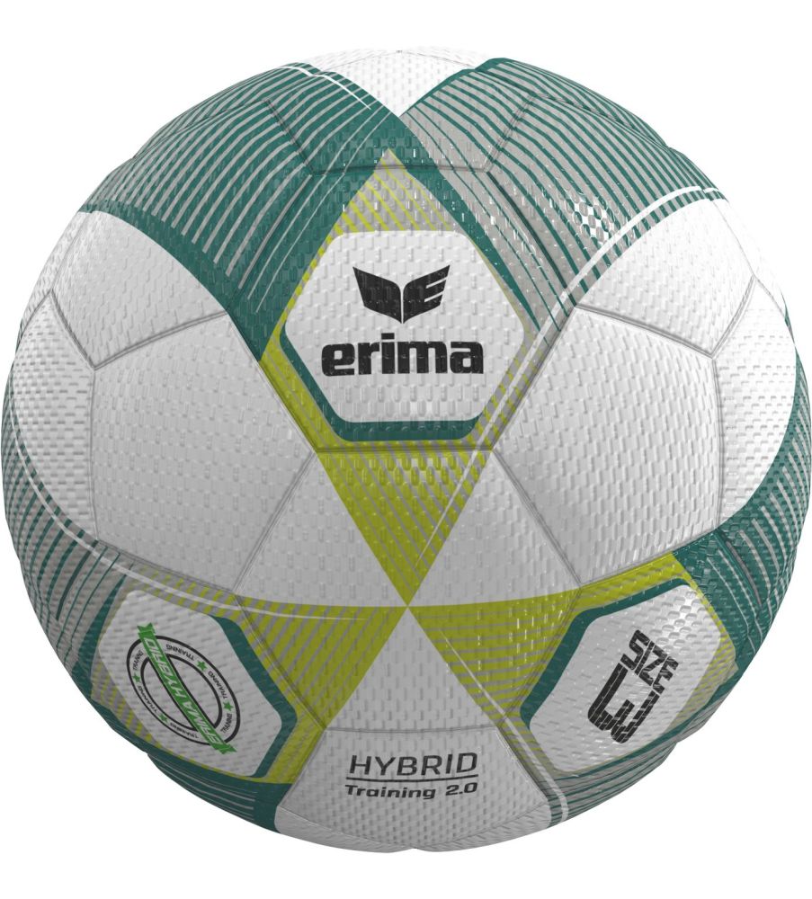 Erima Hybrid Training 2.0 Fußball 290g grün weiß Gr 3